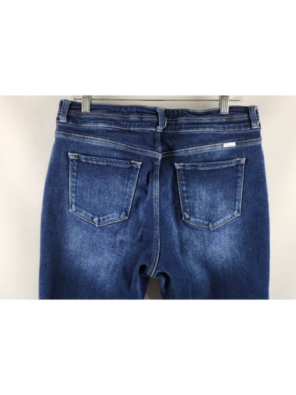 KanCan Jeans Womens 31x26 Blue High Rise Distressed Cropped Denim 128035 - Picture 9 of 11